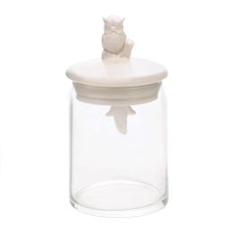 Glass Owl Jar