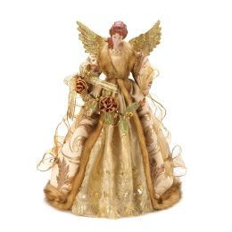 Golden Christmas Angel Tree Topper