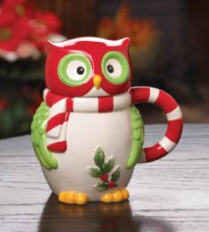 Holiday Hoot Mug with Lid