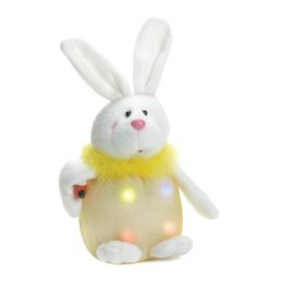 Lighted  Yellow Plush Bunny