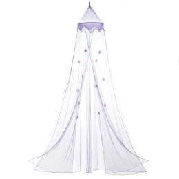 Purple Posies Bed Canopy