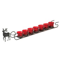 Reindeer Sleigh Candleholder Display