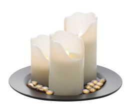 Remote LED Pillar Candle Set