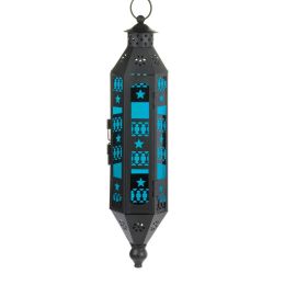 Sapphire Serenity Hanging Lantern