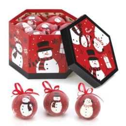 Happy Snowmen Ornament Set