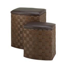 Rush Grass Storage Bins -2Pc.