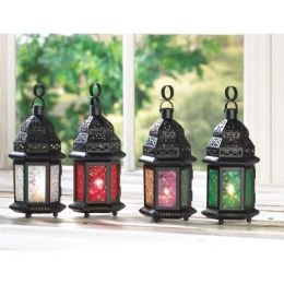 Red Glass Moroccan Lantern
